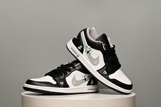 Cheap Air Jordan 1 Low Lazy Panda Men's Women's Basketball Shoes-25